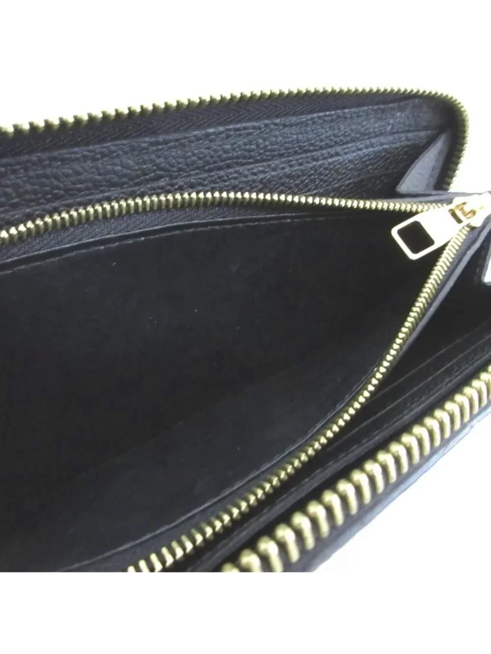 Louis Vuitton Portefeuille Clemence Monogram Empreinte Wallet Round Zip Logo